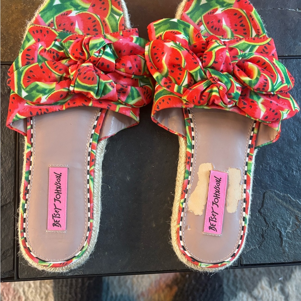 Betsey Johnson Red Watermelon Sandals